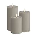 Deluxe Homeart LED-lys LED Bloklys - 3 stk. i Beige, 1
