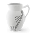 Royal Copenhagen Serveringskander Sort Mega Riflet Kande i Hvid/sort, 1