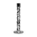Orrefors Kronelysestage Carat Lysestage i Antracite, 29,7 cm, 1