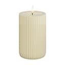 Deluxe Homeart LED-lys Unique LED Rillelys i Creme , 12,5 cm, 1