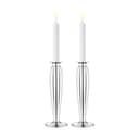 Georg Jensen Kronelysestage Bernadotte Lysestagesæt - 2 dele i Blank/Stål, 23,6 cm, 1
