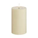 Deluxe Homeart LED-lys Unique LED Bloklys i Creme, H12,5 x Ø7,5 cm, 1