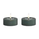 Deluxe Homeart LED-lys Real Flame LED Fyrfadslys - 2 stk. i Jade green, 6,1 cm, 1