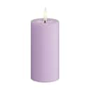 Deluxe Homeart LED-lys Real Flame LED Bloklys i Lavendel, 10 cm, 1