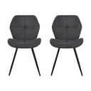 CASA Living Spisebordsstole Petri Spisebordsstol - 2 stk. i antracit/sort, 1