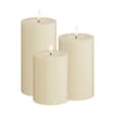 Deluxe Homeart LED-lys LED Bloklys - 3 stk. i Creme, 1