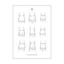 Poster&Frame Plakater plakat - Bodies i B50 x L70 cm, 1