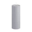 Deluxe Homeart LED-lys Real Flame LED Udendørs Bloklys i Støvet Blå, H20 x Ø7,5 cm, 1