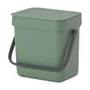Brabantia Spande uden pedal Sort & Go Affaldsspand i Grøn, 3 L, 1