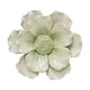 Lene Bjerre Vægdekoration Floria Pocelænsvægblomst i råhvid m grøn, 1