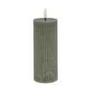 Lene Bjerre LED-lys Lillia LED Bloklys i støvet grøn, H15 x Ø6 cm, 1