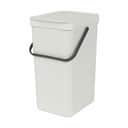 Brabantia Spande uden pedal Sort & Go Affaldsspand i Light Grey, 16 L, 1