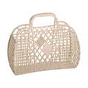 Sun Jellies Øvrigt interiør Retro Basket Retro Taske - Stor i Latte B 14 x L 35  x H 30 cm, 1