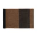 Tica Copenhagen Dørmåtter Stripes Horisontal Måtte i brun/cognac/sort, B40 x L60 cm, 1
