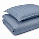 Casa Decór Sengetøj Dreamers Stripe Sengetøj i Steel Blue, B140 x L200 cm, 1