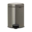 Brabantia Toiletspande NewIcon Pedalspand i Platinum, 5 L, 1