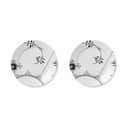 Royal Copenhagen Middagstallerkener Sort Mega Riflet Middagstallerken #2 - 2 stk. i Sort/hvid, 27 cm, 1