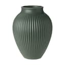 Knabstrup Keramik Vaser Riller Vase i ripple mat celadon green, 20 cm, 1