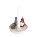 Casa Christmas Lysdekoration Lysestagefad i Hvid/multi, 1