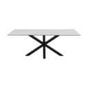 CASA Living Spiseborde Heaven Spisebord i Hvid Akranes/sort, H75,5 x B200 x L100 cm, 1