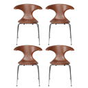 Dan-Form Spisebordsstole Flair Spisebordsstol - 4 stk. i brun, 1
