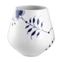 Royal Copenhagen Vaser Blå Mega Riflet Vase i Koboltblå/hvid, 15 cm, 1