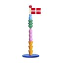 The Clay Play Bordflag Bordflag - Tally i Multifarvet, 1