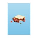 Poster&Frame Plakater plakat - Flower sandwich i B70 x L100 cm, 1