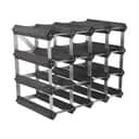 Traditional Wine Racks Vinreoler Vinreol i Sort Asketræ, 1