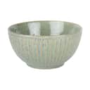 CASA Living Serveringsskåle Sofia Riflet Skål i Grøn, 22 cm, 1