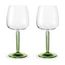 Kähler Rødvinsglas Hammershøi Rødvinsglas - 2 stk. i Grøn, 1