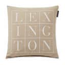 Lexington Pyntepudebetræk Logo Cotton Twill Pudebetræk i Beige, 1