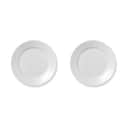 Royal Copenhagen Frokosttallerkener Hvid Riflet Frokosttallerken - 2 stk. i Hvid, 22 cm, 1