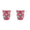 PIP Studio Krus og kopper med hank Flower Festival Krus - 2 stk. i Pink, 1