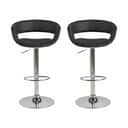 CASA Living Barstole Grace Barstol - 2 stk. i Sort/krom, 1