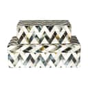 Speedtsberg Kasser Zig-Zag Æske - 2 stk. i Sort/hvid, 13 cm, 1