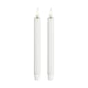 Deluxe Homeart LED-lys Real Flame LED Mini Kertelys - 2 stk. i Hvid, 14 cm, 1