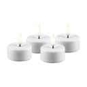 Deluxe Homeart LED-lys LED Fyrfadslys - 4 stk. i Hvid, 1