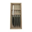 Laguiole Steakknive Steakkniv - 4 stk. i Sort/stål, 1