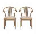 CASA Living Spisebordsstole York Spisebordsstol - 2 stk. i Hvid, 1