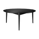 FDB Møbler Sofaborde D102 Sofabord i Jet Black (RAL 9005), 85 cm, 1