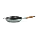 Le Creuset Stegepander Stegepande m. træhåndtag i Sea Salt, 1