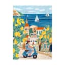 Poster&Frame Plakater Plakat - Woman on the coast i B30 x L40 cm, 1