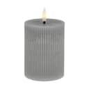 Lene Bjerre LED-lys Lillia LED Bloklys i grå, H10 x Ø7,5 cm, 1