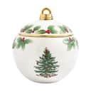 Spode Krukker med låg Christmas Tree Krukke i Rød/grøn/hvid, 1