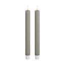 Deluxe Homeart LED-lys Real Flame LED Kronelys - 2 stk. i Sand , 24 cm, 1