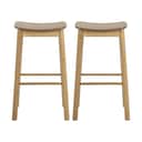 CASA Living Barstole Barlow Barstol - 2 stk i Natur, 1