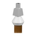 Spring Copenhagen Kronelysestage Wood Lights Lysestage i Stone, 19 cm, 1
