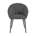 CASA Living Spisebordsstole Daniella Spisebordsstol i Antracit/mat sort, 1
