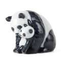 Royal Copenhagen Dyrefigurer Figurine Figur - Panda med Unge i Hvid/Sort, 1